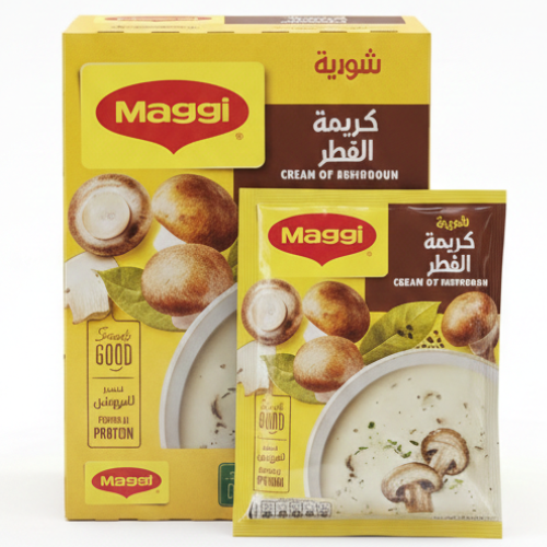 انقر لرؤية العرض الكامل ماجي شوربة كريمة الفطر 68 جرام (عبوة من 12 قطعة)