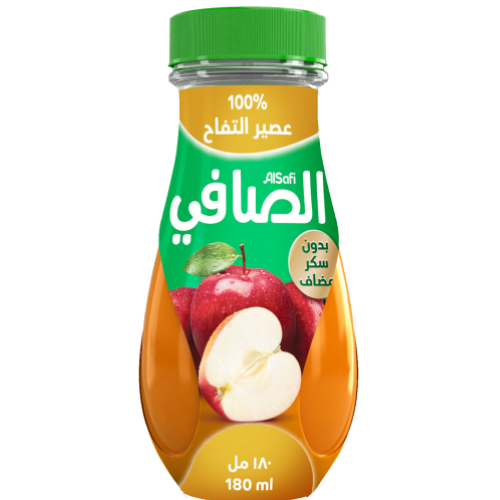 الصافي عصير طازج تفاح 180 مل