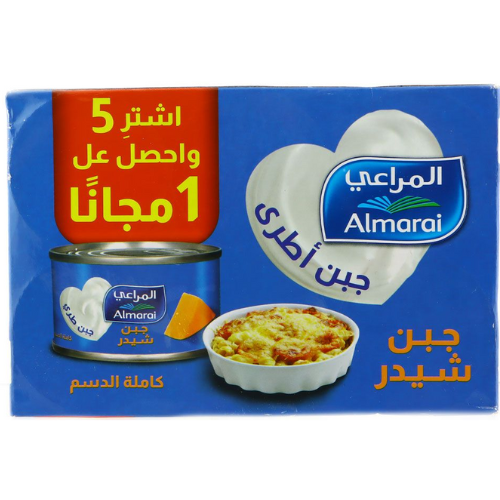 جبنة شيدر المراعي علب 6 × 56 جرام