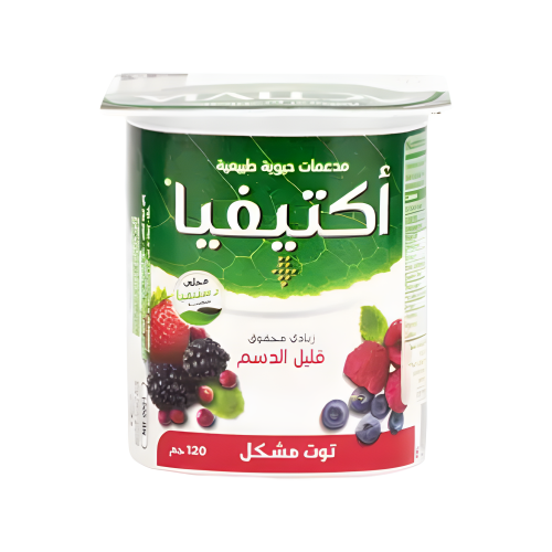 زبادي توت مشكل فليل الدسم اكتيفيا 120جم