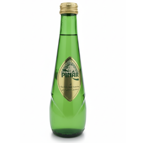 مياه طبيعية فواره مكرينة عبوة زجاج فاخرة بينار 330 مل