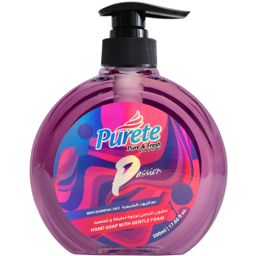 صابون فوم ومعقم لليدين باشن عبوة بيورتي 500م