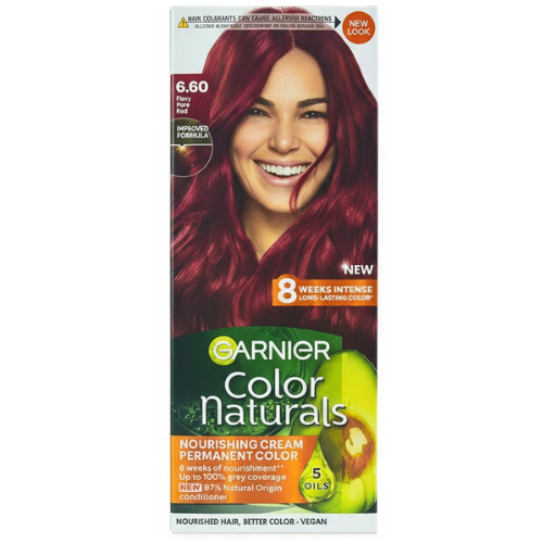غارنييه كولور ناتشورالز صبغة شعر 6.60 أحمر نقي ناري