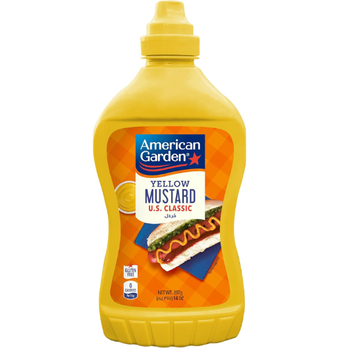 خردل أصفر يو اس كلاسيك خالي غلوتين عبوة امريكان جاردن  397 غ