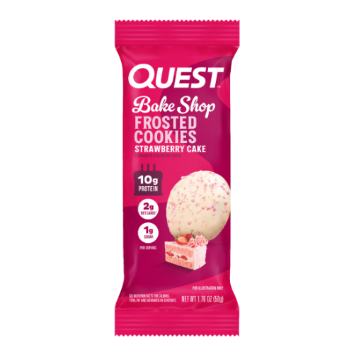 كويست كوكيز كعكة فراولة مبرد 50 جم