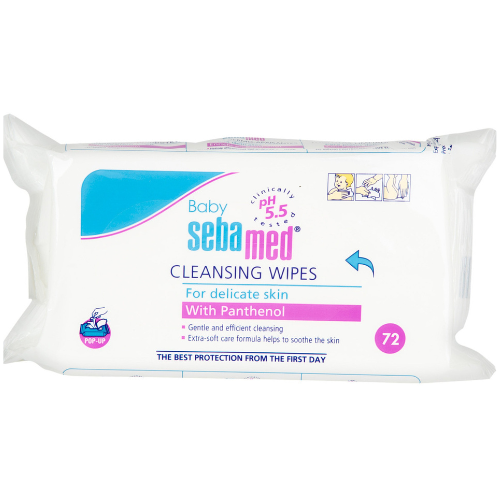 مناديل تنظيف الأطفال سيباميد فائقة النعومة 72 منديل