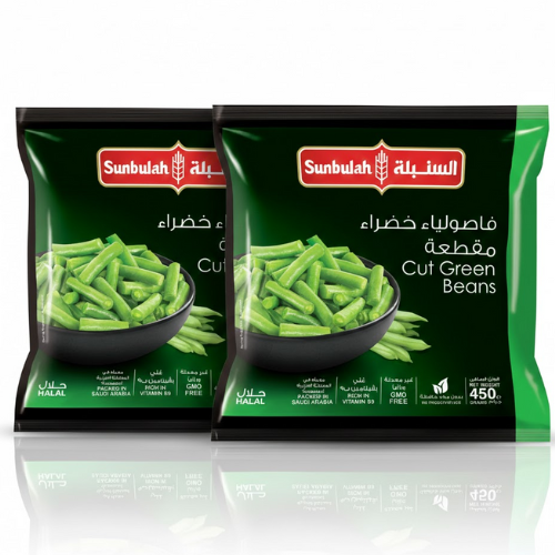 فاصوليا خضراء مقطعة السنبلة 2*450 جم