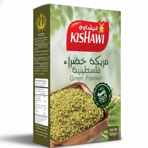 فريكة خضراء ناعمة 500غ قيشاوي