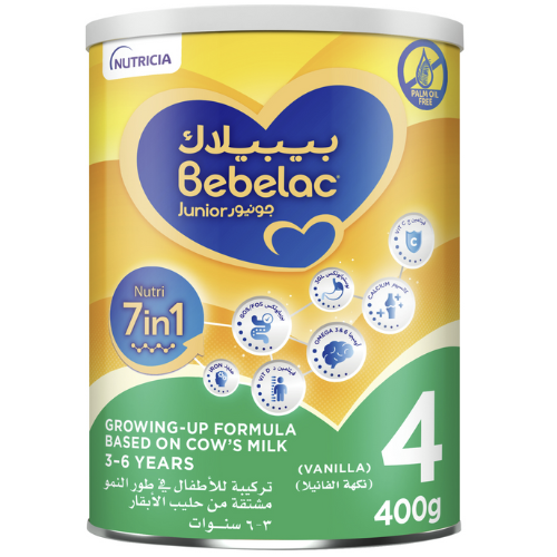 بيبيلاك نوتري ٧ في ١ حليب أطفال المرحلة ٤ من ٣-٦ سنوات - ٤٠٠ جم