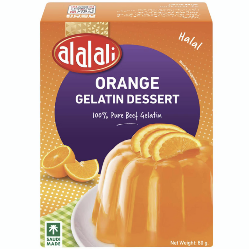 العلالي برتقال حلوى الجلاتين 80 جرام