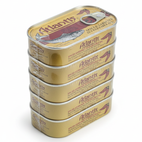 ع/5 حبه سردين اطلنتس حار 125 جم