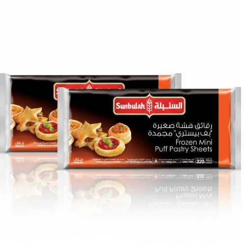 السنبلة رقائق ميني بف باستري مجمدة مربعات 2*320 جم