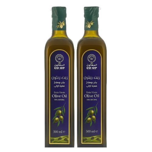 زيت زيتون بكر ممتاز حبة  2 × 500 مل التعاون