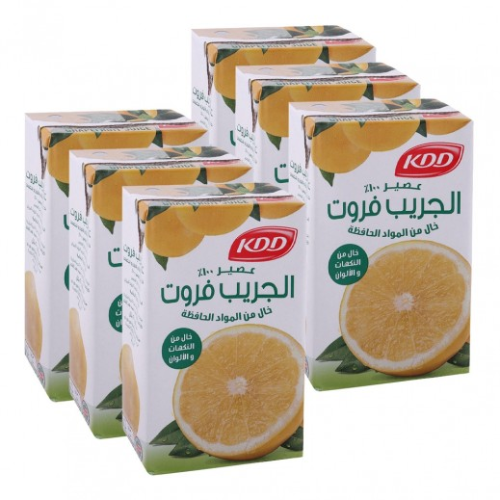كي دي دي عصير جريب فروت 250مل 6x