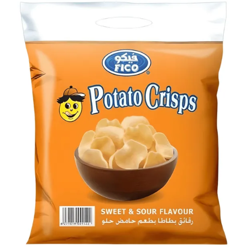 بطاطا شبس  حامض  حلو 22 غ فيكو