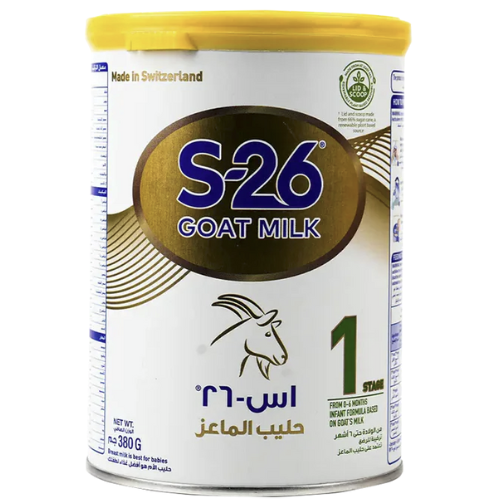 حليب ماعز إس-26 المرحلة الأولى من 0-6 أشهر 380 غرام