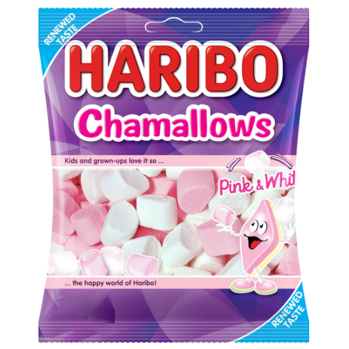 مارشميلو وردي وأبيض من هاريبو، 70 جم