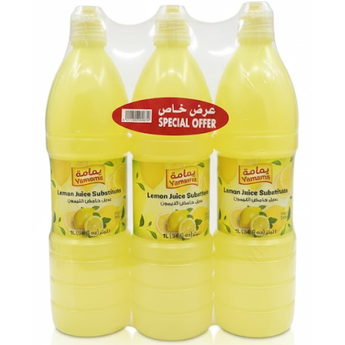 بديل عصير الليمون يمامة، 3 × 1 لتر