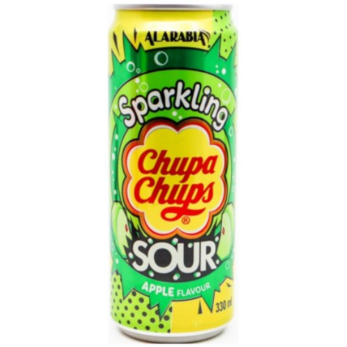 مشروب غازي نكهة التفاح الاخضر عبوة معدن 330مل تشوباتشوبس