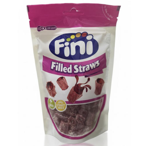 علك فواكه محشو فراولة حامض فيني 180 جم