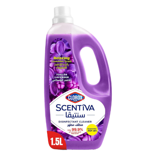 كلوركس سنتفيا مطهّر منظّف برائحة اللافندر التوسكاني خالي من المبيّض 1.5 لتر