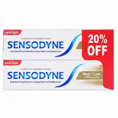 ع/ 2 معجون اسنان عناية متعددة + تبييض 75 مل خ 20%