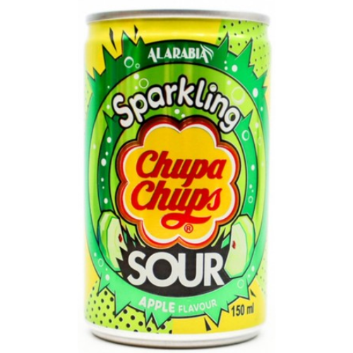 مشروب غازي بنكهة التفاح الاخضر عبوة معدن 150مل تشوباتشوبس