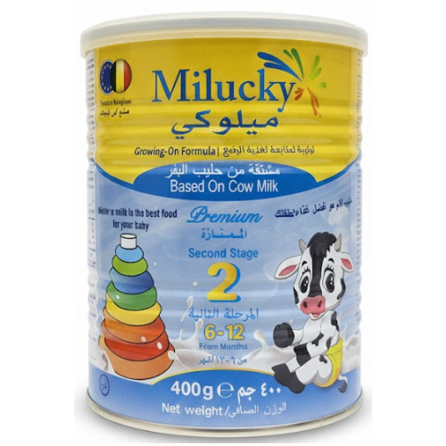 ميلوكي حليب أبقار للمتابعة المرحلة ٢ من ٦-١٢ شهرًا ٤٠٠ جم