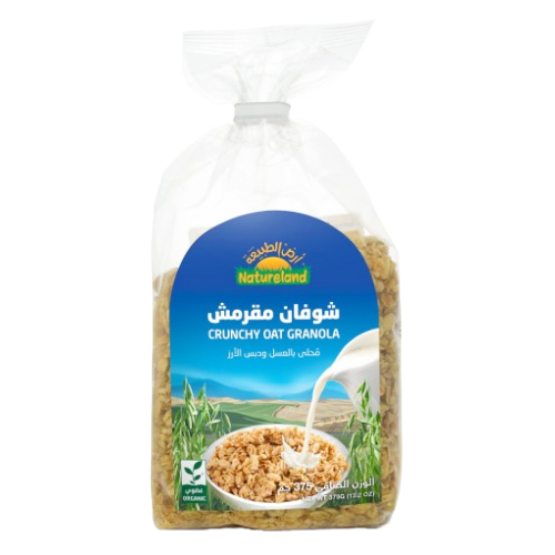 ارض الطبيعة شوفان مقرمش 375جم