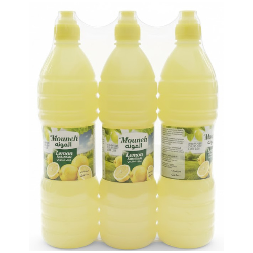 بديل عصير الليمون المونة عبوة 3 × 1 لتر