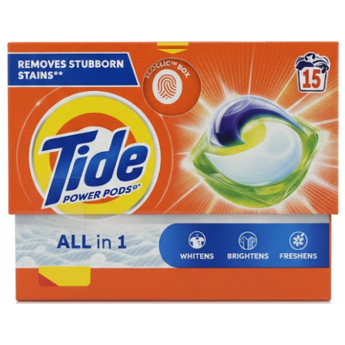 كبسولات تايد باور الكل في 1 للغسيل، 286.5 جم