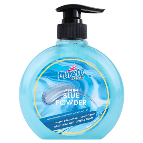 صابون فوم ومعقم لليدين بلو باودر بيورتي امل الكويت 500 مل