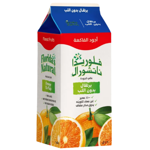 عصير برتقال بدون اللب 1.6 لتر فلوريدا