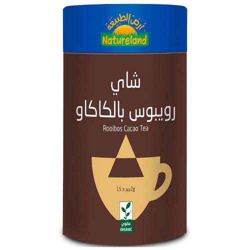 شاي رويبوس بالكاكاو 30 جم عضوي ارض الطبيعة