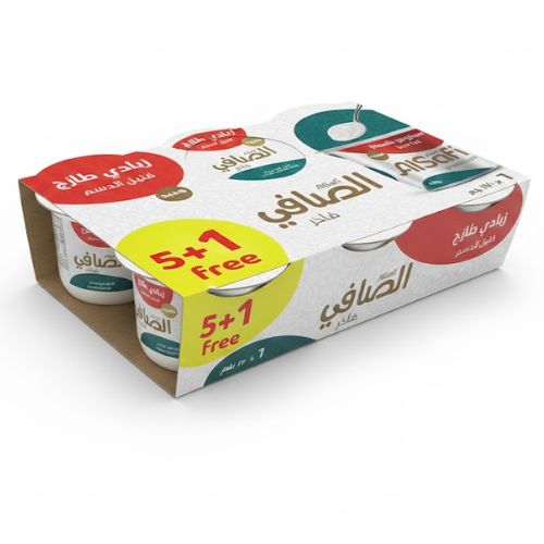 ع/ مجموعة زبادي فاخرة قليل الدسم (170جم*5+1)