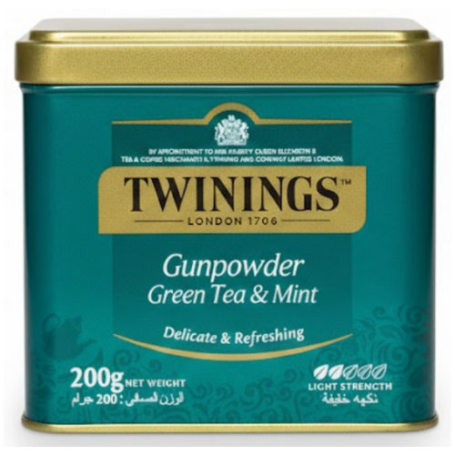 شاي اخضر صيني ونعناععلب تويننجز نكهة خفيفة 200غ