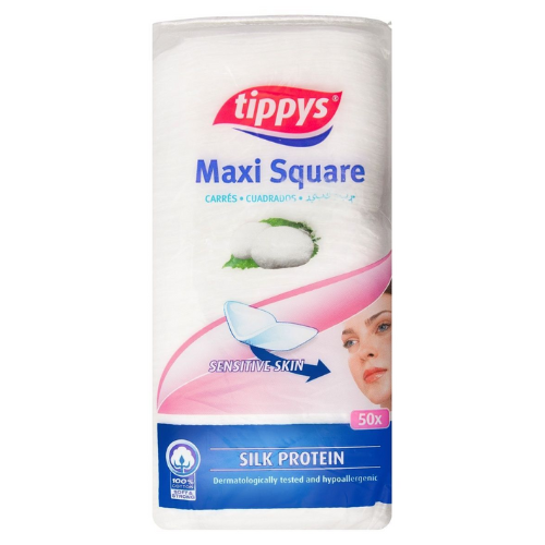 قطن مكياج مربع 50 بالبروتين تايبس