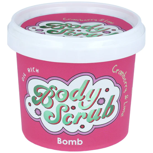 400g  Cranberry  بومب كوزمتكس سنفرة للجسم بنكهة