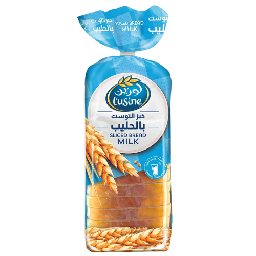 خبز توست الحليب 600غ لوزين المراعي