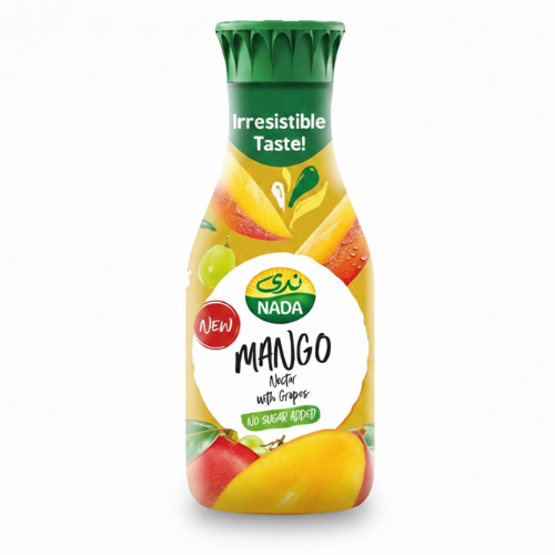 عصير مانجو مع عنب بدون سكر 1.35 لتر ندى