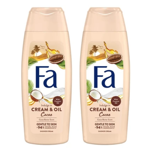 فا جل استحمام بزبدة الكاكاو 250 مل × 2