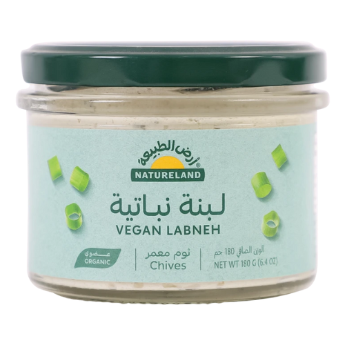 أرض الطبيعة لبنة نباتية بالثوم المعمر عضوية 180 جم