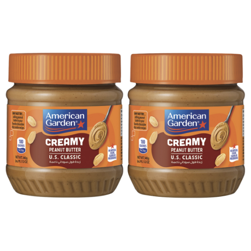 حبة امريكان جاردن زبدة الفول ناعم 2*340 غ