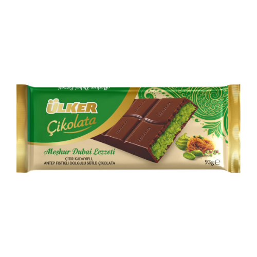اولكر شوكولاته دبي بحشوة الفستق والكنافة 93 جم