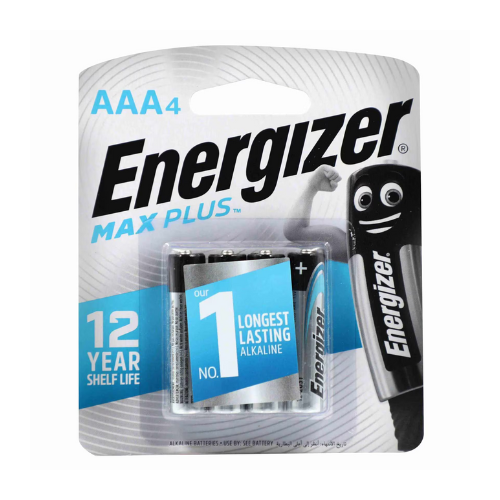 إنرجايزر ماكس بلس بطاريات ألكلاين (AAA) ٤ حبات
