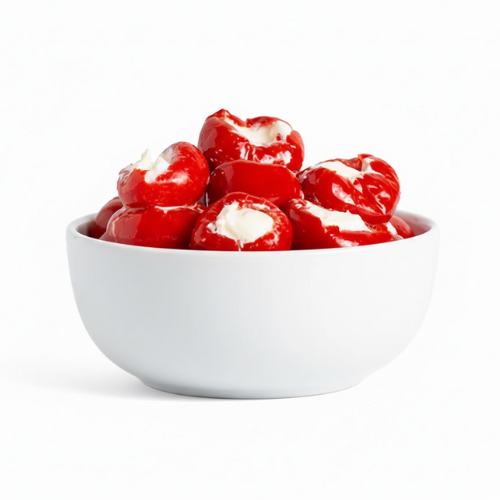 فلفل أحمر محشي جبنة تركي 250 جم (تقريبا)