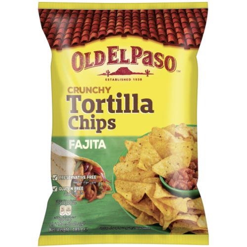 رقائق التورتيلا بنكهة الفاهية اولد الباسو 185جم