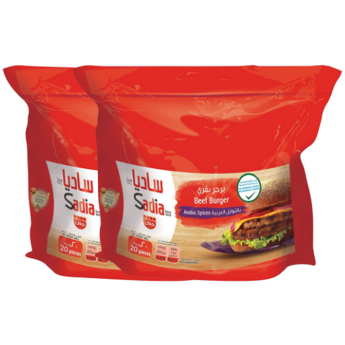 ساديا برجر بقري، عبوة التوفير، 2 × 1 كجم