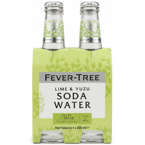 فيفير تري صودا بنكهة الليمون واليوزو 4 × 200 مل