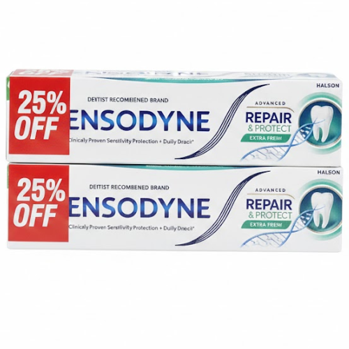 ع/ 2 حبةمعجون سنسوداين  75 مل ترميم وحماية انتعاش